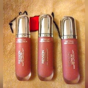 Lot of 3 Revlon Ultra HD Matte Lip color